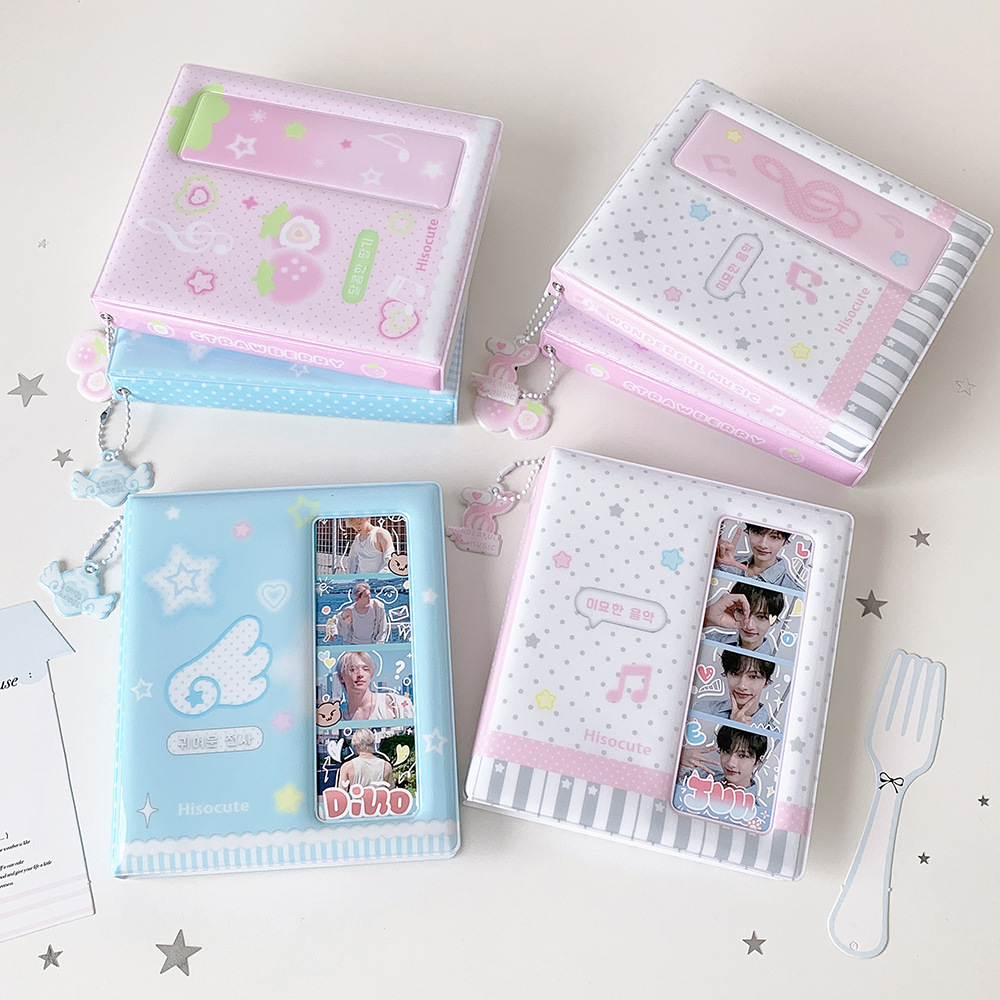 Kpop Photo Card Binder 3 Inch - Uroczy Album na Karty Fotograficzne 3-calowe