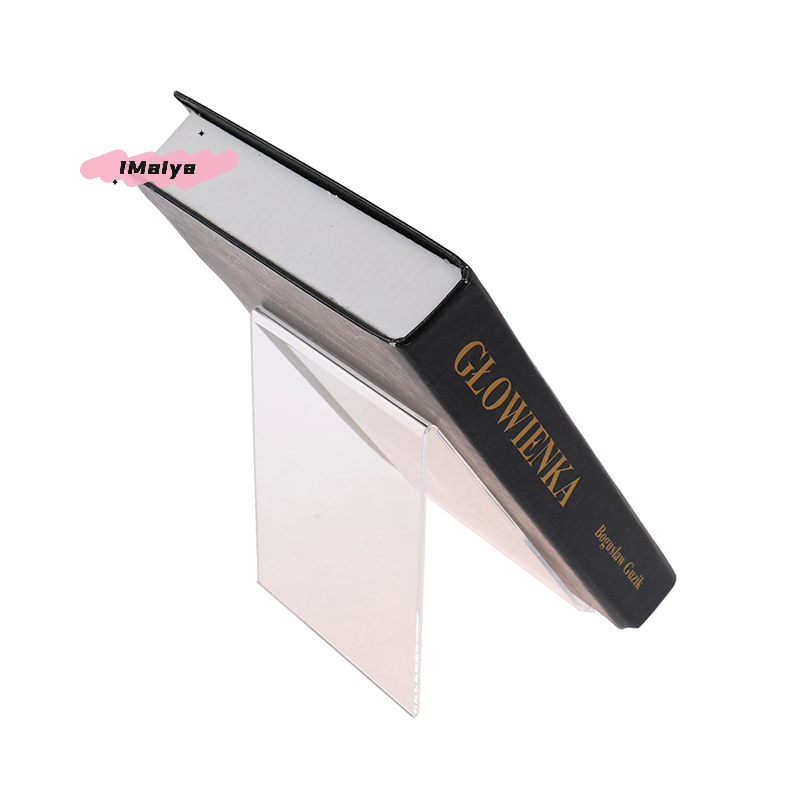 Clear Acrylic Book Stand Holder - M-1 szt. Przezroczysty akrylowy stojak na