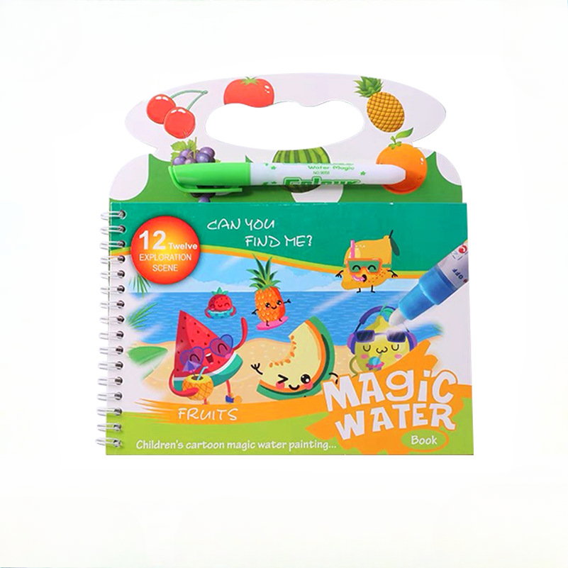 Reusable Water Magic Coloring Book - Magiczna książka do malowania wodą dla