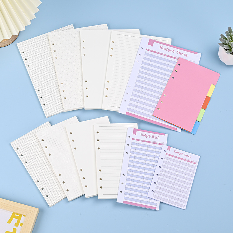 A5 Spiral Dotted Grid Notebook - A6 A5 Notatnik z luźnymi kartkami