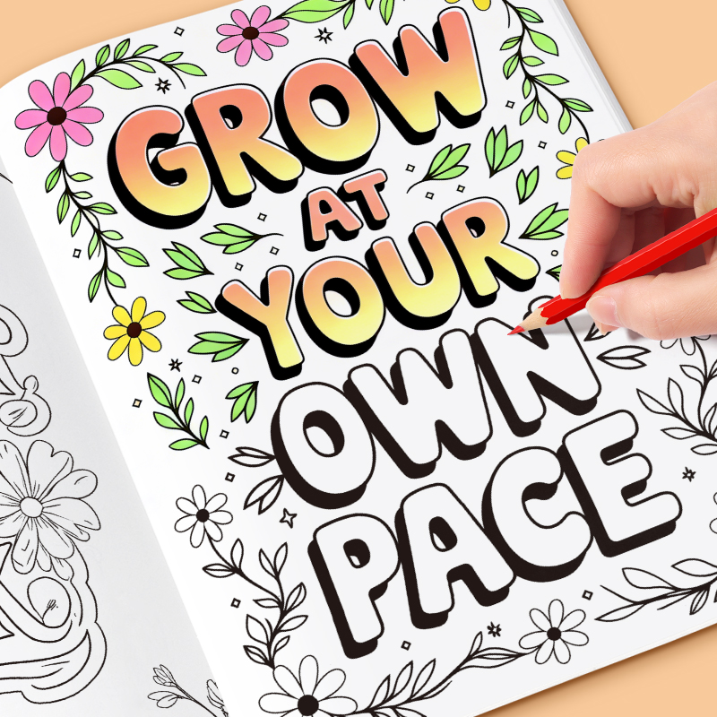 Adult Coloring Book Stress Relief - 32-stronicowa kolorowanka dla dorosłych na temat
