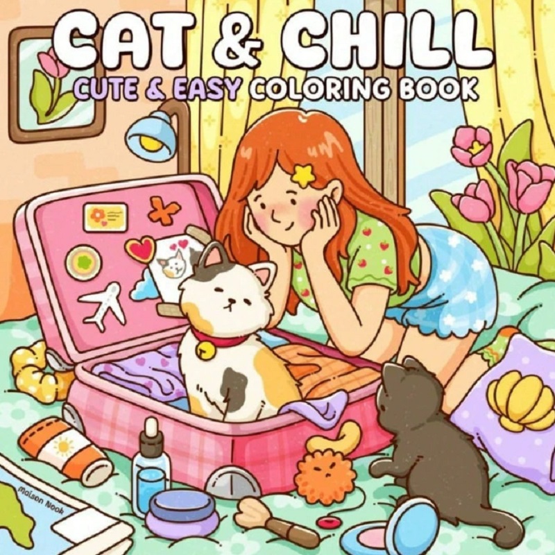 Adult Coloring Book Stress Relief - Książka do kolorowania dla dorosłych z