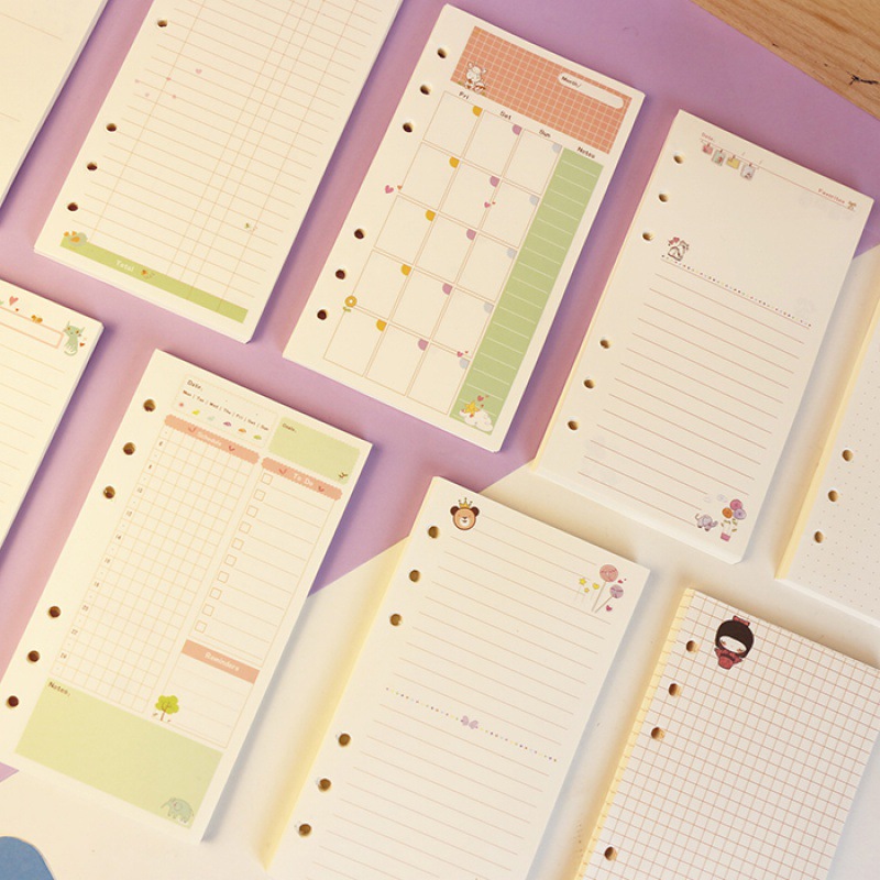 A5 Spiral Dotted Grid Notebook - Wkład do notatnika A5 A6 z