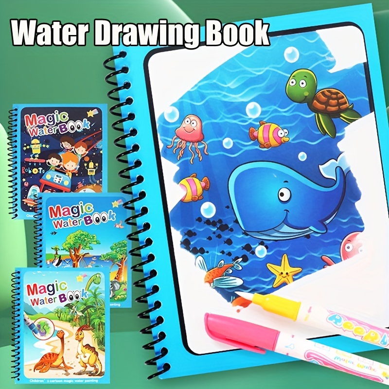 Reusable Water Magic Coloring Book - Magiczna książka rysunek wodny zabawki Montessori