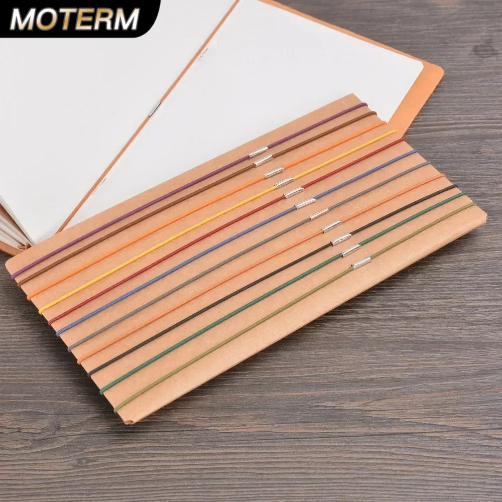 Vintage Leather Journal Notebook - 10 sztuk komplet zapasowy gumki skórzany