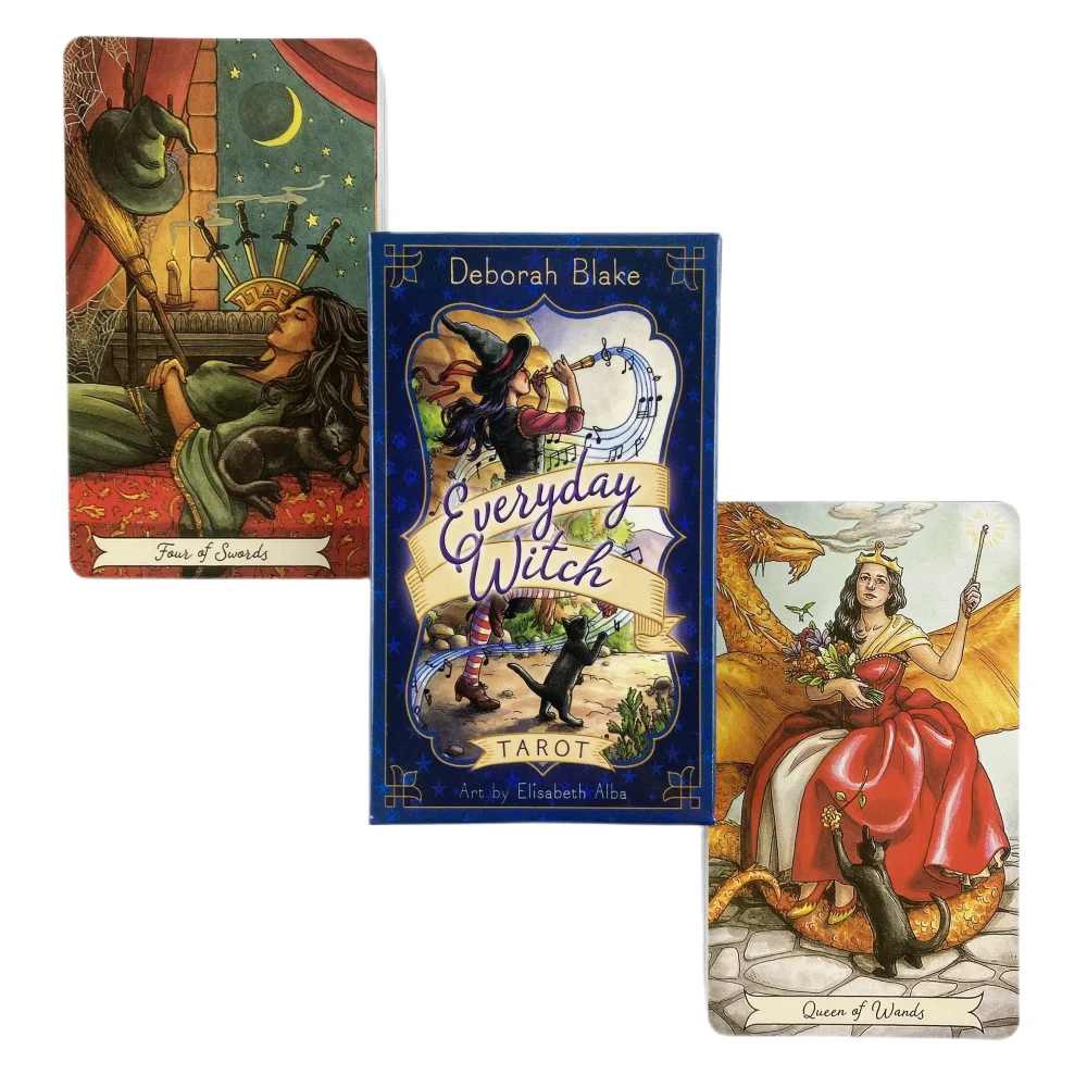Tarot Deck With Guidebook - Karty Tarota Codziennych Wiedźm, Talia Wyroczni,