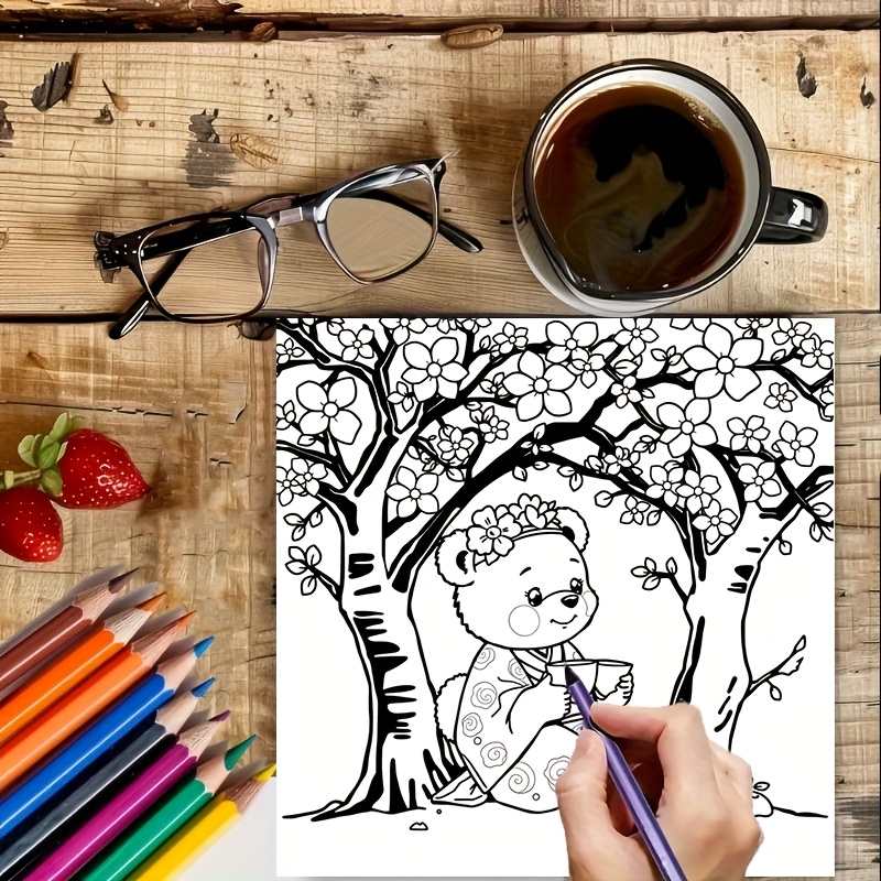 28 stron Kolorowanka dla doros – Adult Coloring Book Stress Relief recenzja i cena