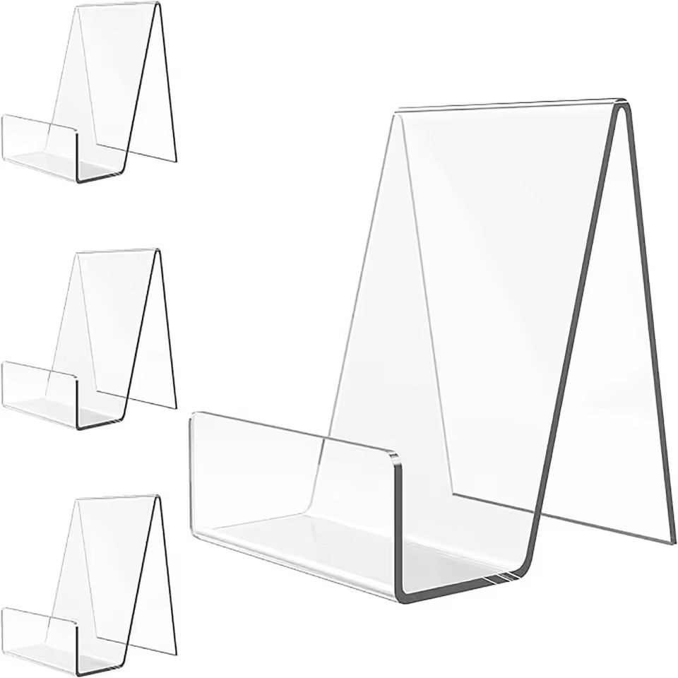 4 szt. Akrylowy stojak na ksią – Clear Acrylic Book Stand Holder recenzja i cena