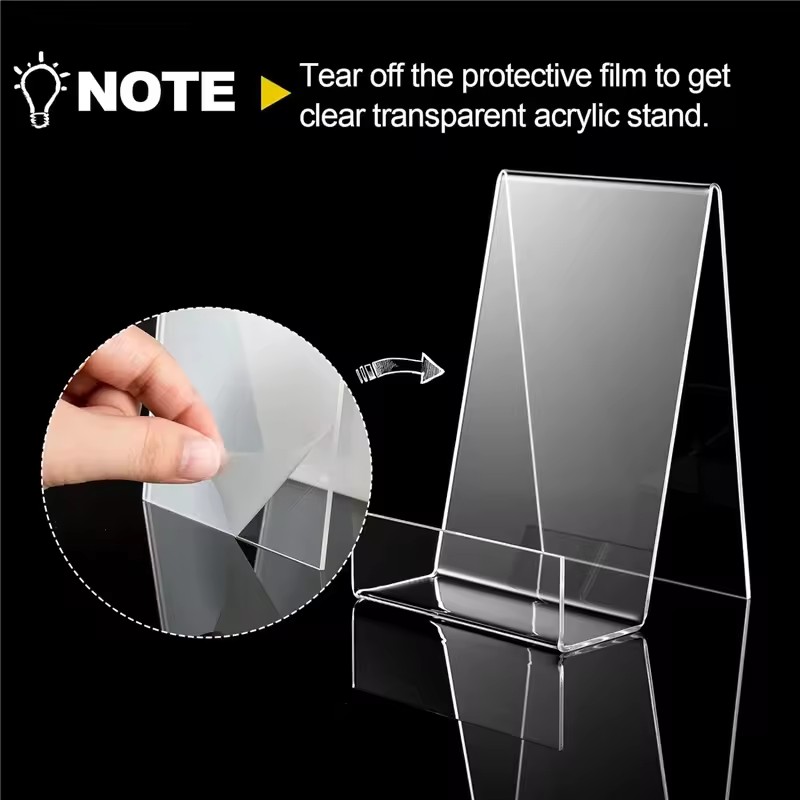4 szt. Akrylowy stojak na ksią – Clear Acrylic Book Stand Holder recenzja i cena