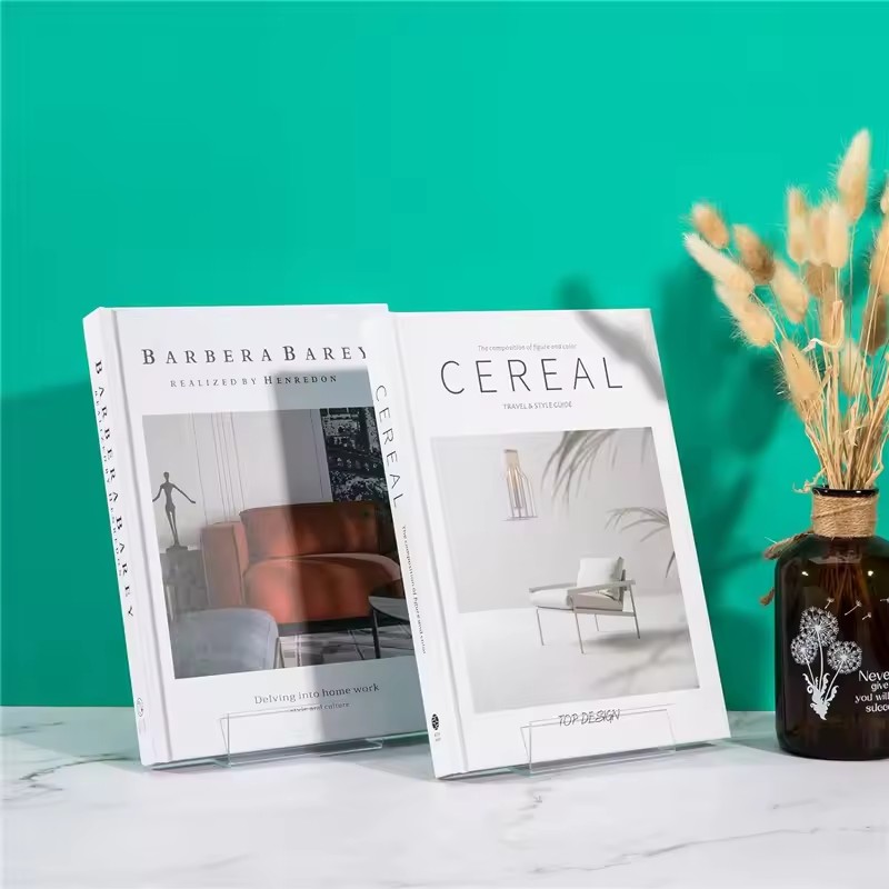 4 szt. Akrylowy stojak na ksią – Clear Acrylic Book Stand Holder recenzja i cena