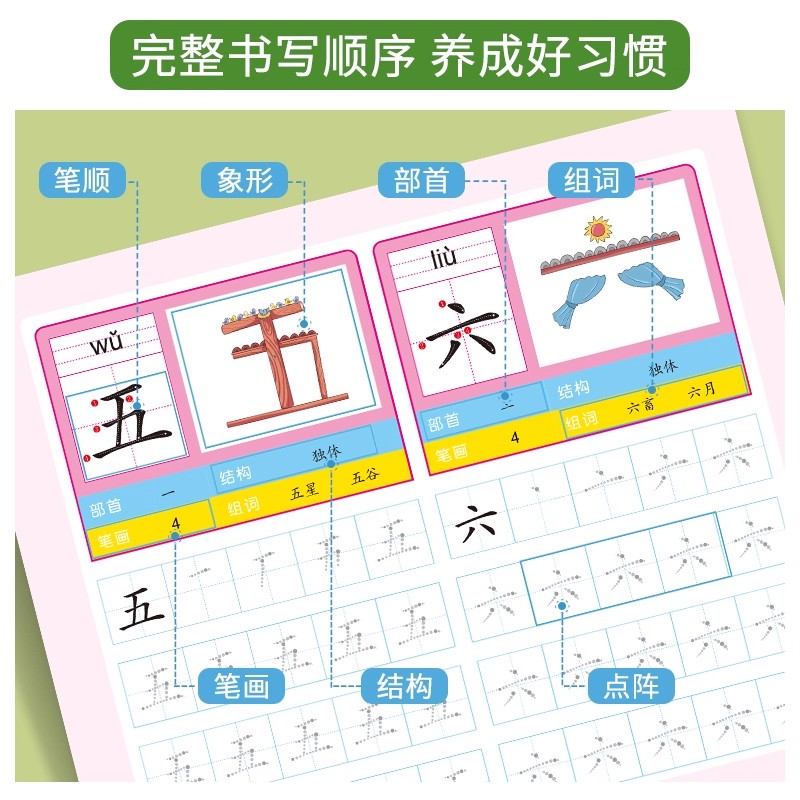 2 Książki Przedszkolne 800 Chi – Chinese Calligraphy Practice Book recenzja i cena