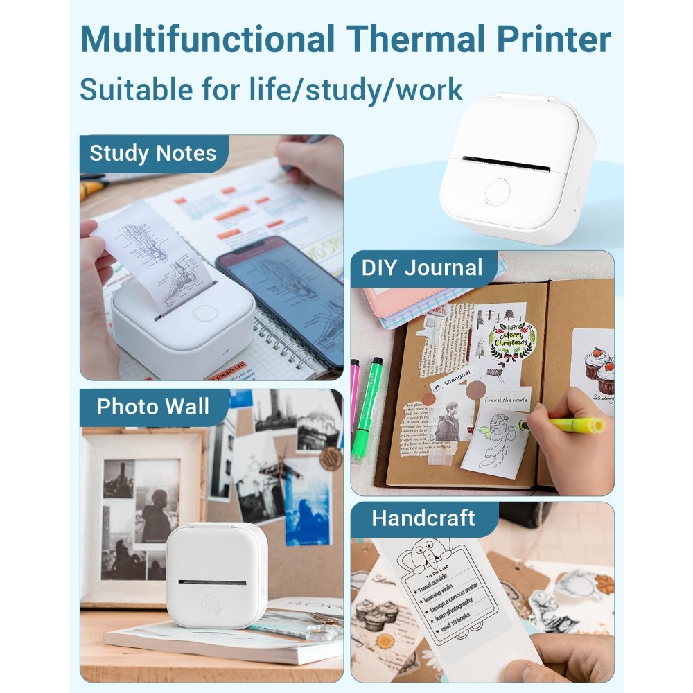Phomemo T02 bezprzewodowa kies – Mini Pocket Thermal Printer Paper Roll recenzja i cena
