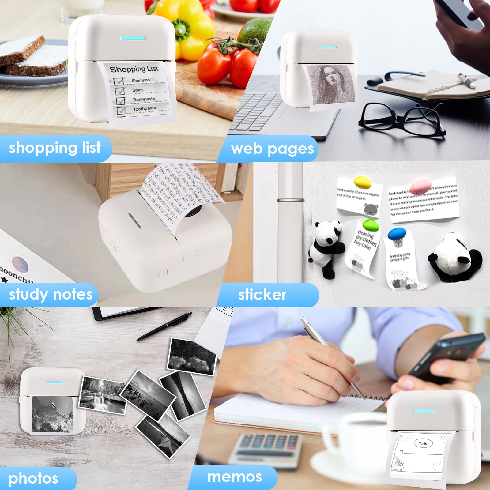 10 rolek termicznego papieru d – Mini Pocket Thermal Printer Paper Roll recenzja i cena