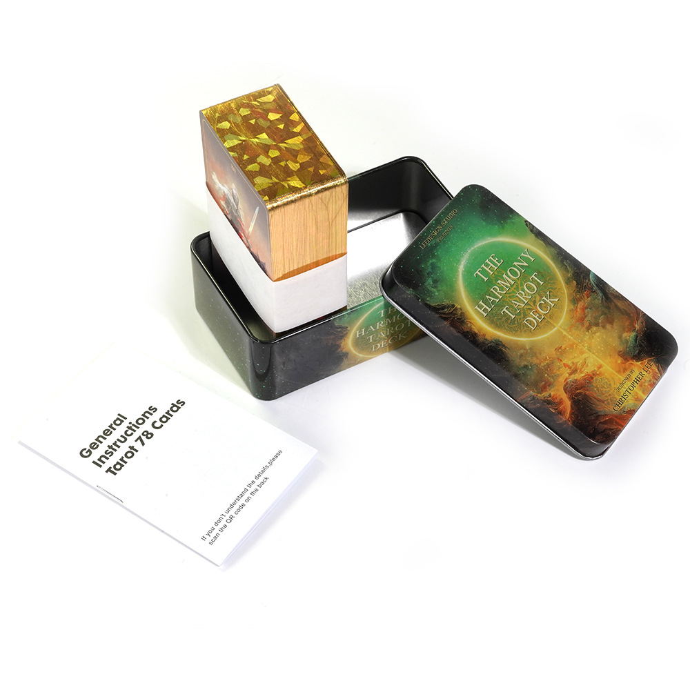 Harmony Tarot w puszce ze złoc – Tarot Deck With Guidebook recenzja i cena