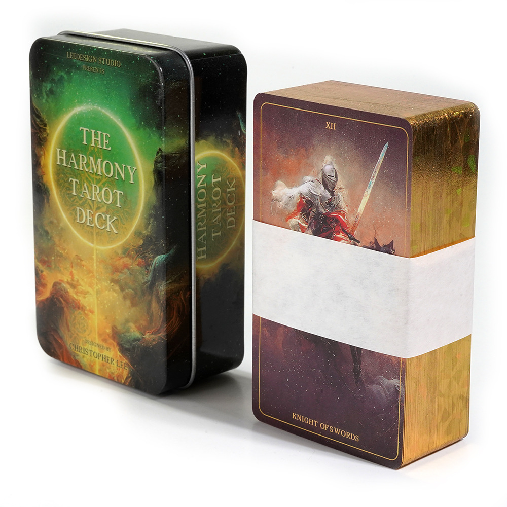 Harmony Tarot w puszce ze złoc – Tarot Deck With Guidebook recenzja i cena