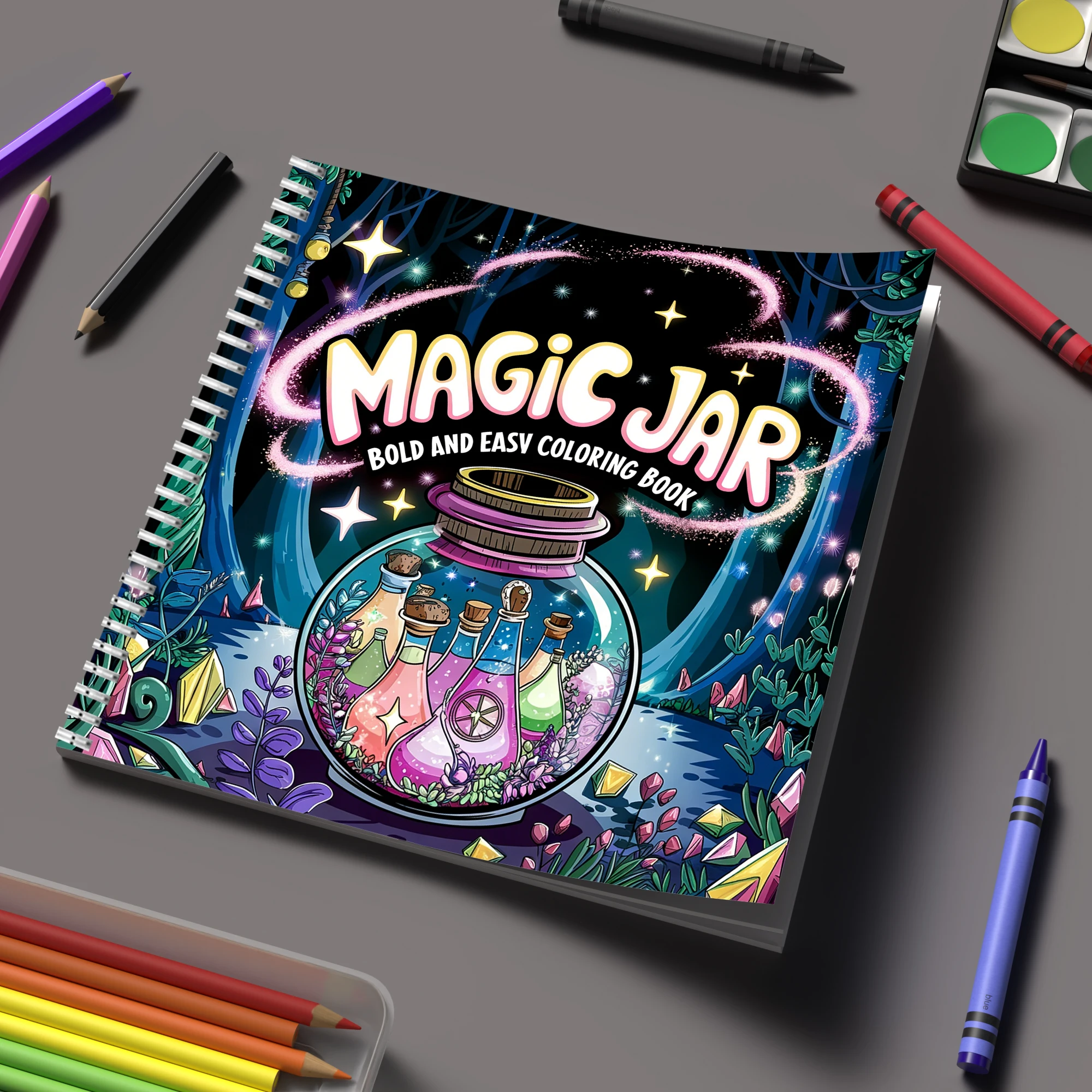 Magiczny słoik z książką do ko – Adult Coloring Book Stress Relief recenzja i cena