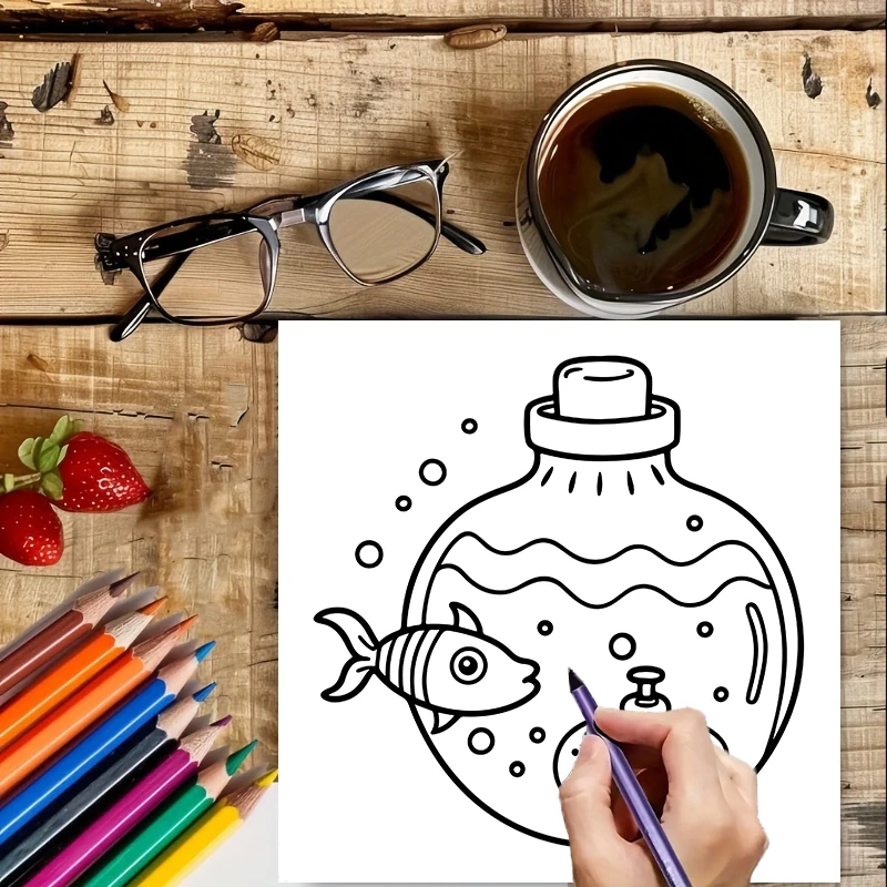 Magiczny słoik z książką do ko – Adult Coloring Book Stress Relief recenzja i cena
