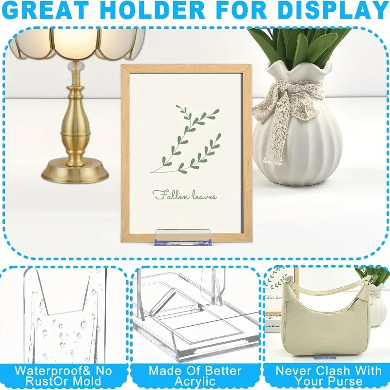 5/12 szt. Przezroczyste akrylo – Clear Acrylic Book Stand Holder recenzja i cena