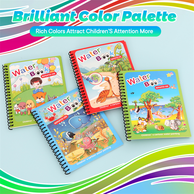Zabawki Montessori kolorowanka – Reusable Water Magic Coloring Book recenzja i cena
