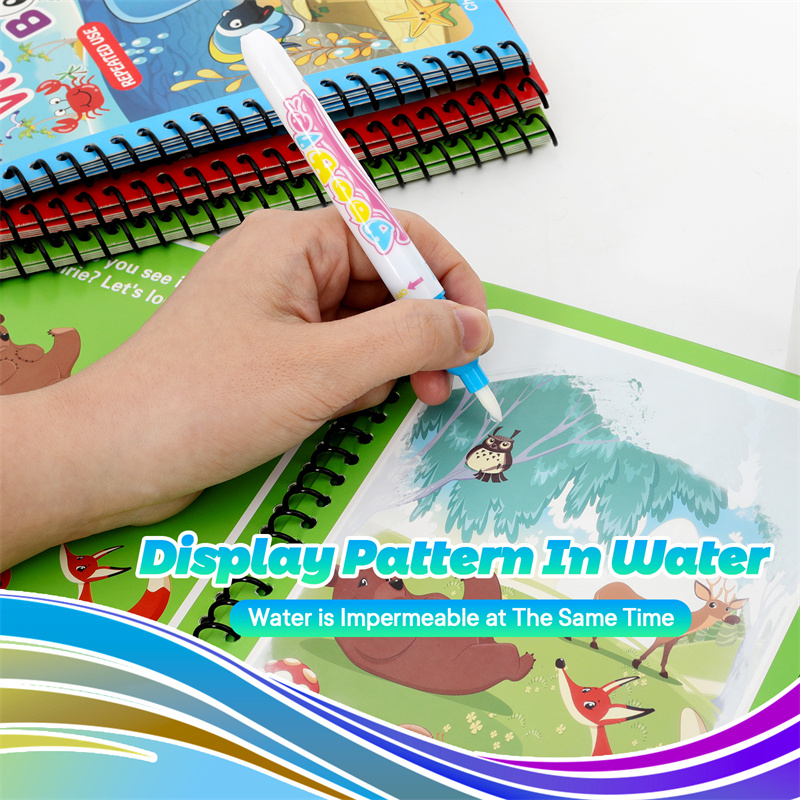 Zabawki Montessori kolorowanka – Reusable Water Magic Coloring Book recenzja i cena
