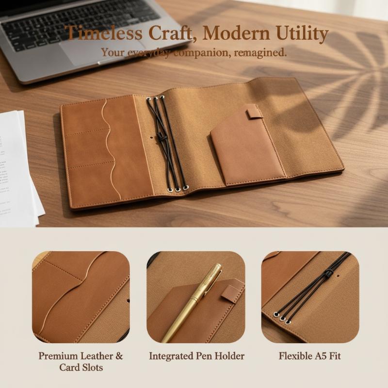 Okładka dziennika w stylu vint – Vintage Leather Journal Notebook recenzja i cena