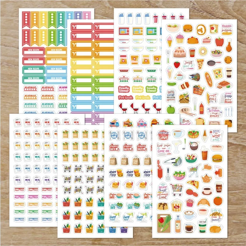 Naklejki do planowania posiłkó – Stationery Books recenzja i cena