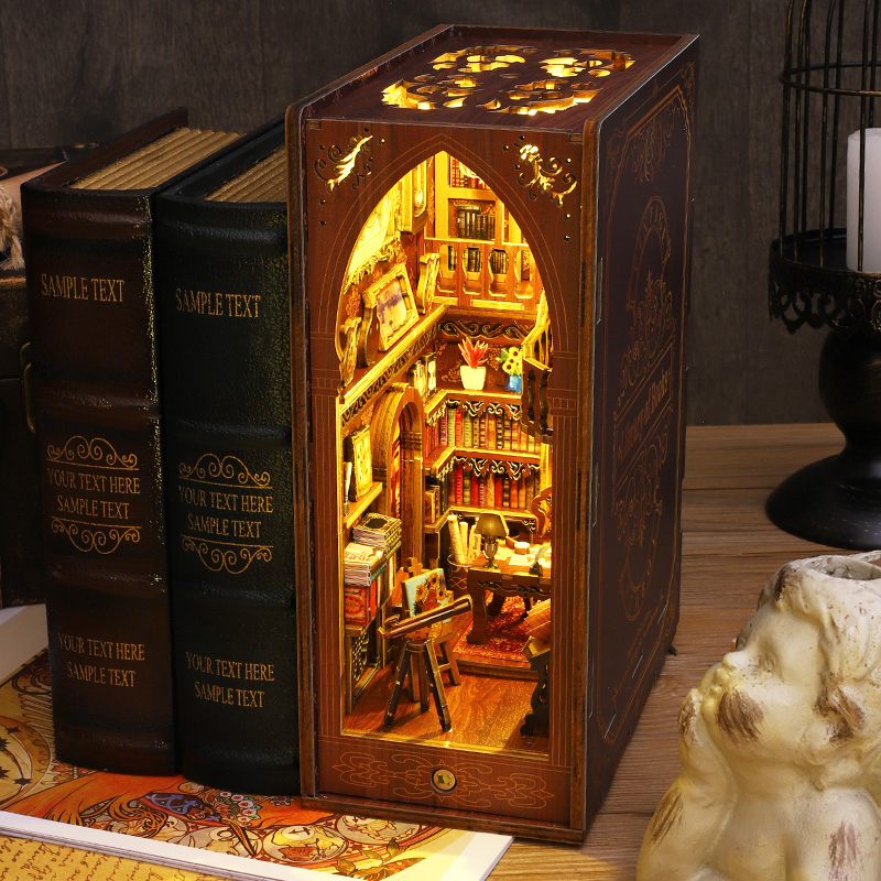 DIY Book Nook Shelf Insert Kit – Diy Wooden Book Nook Kit Shelf Insert recenzja i cena