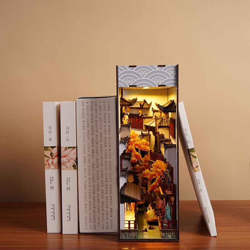 Zestawy do samodzielnego wykon – Diy Wooden Book Nook Kit Shelf Insert recenzja i cena