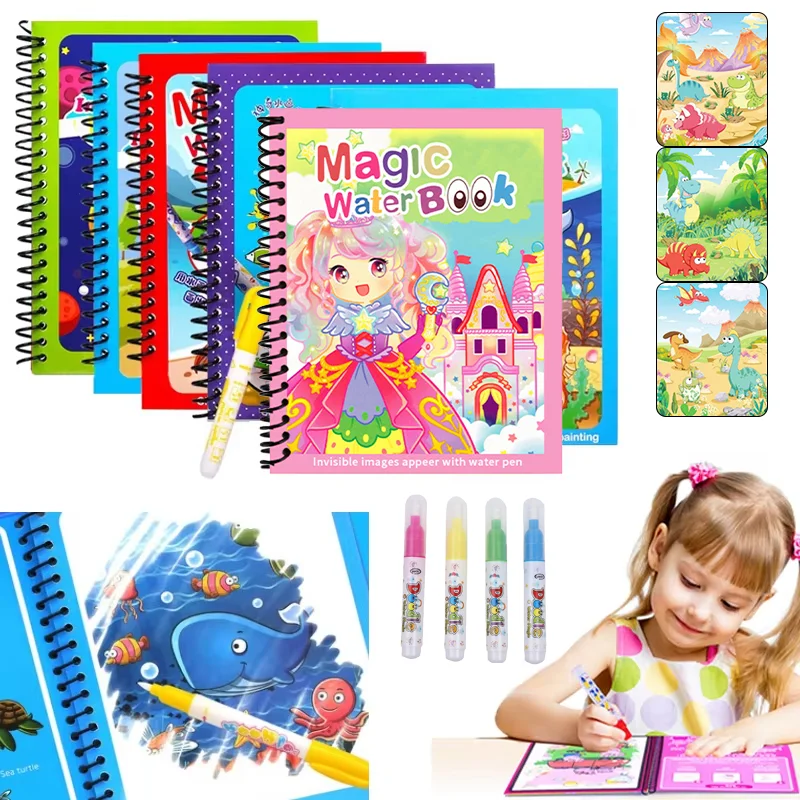 Magiczna książeczka do rysowan – Reusable Water Magic Coloring Book recenzja i cena