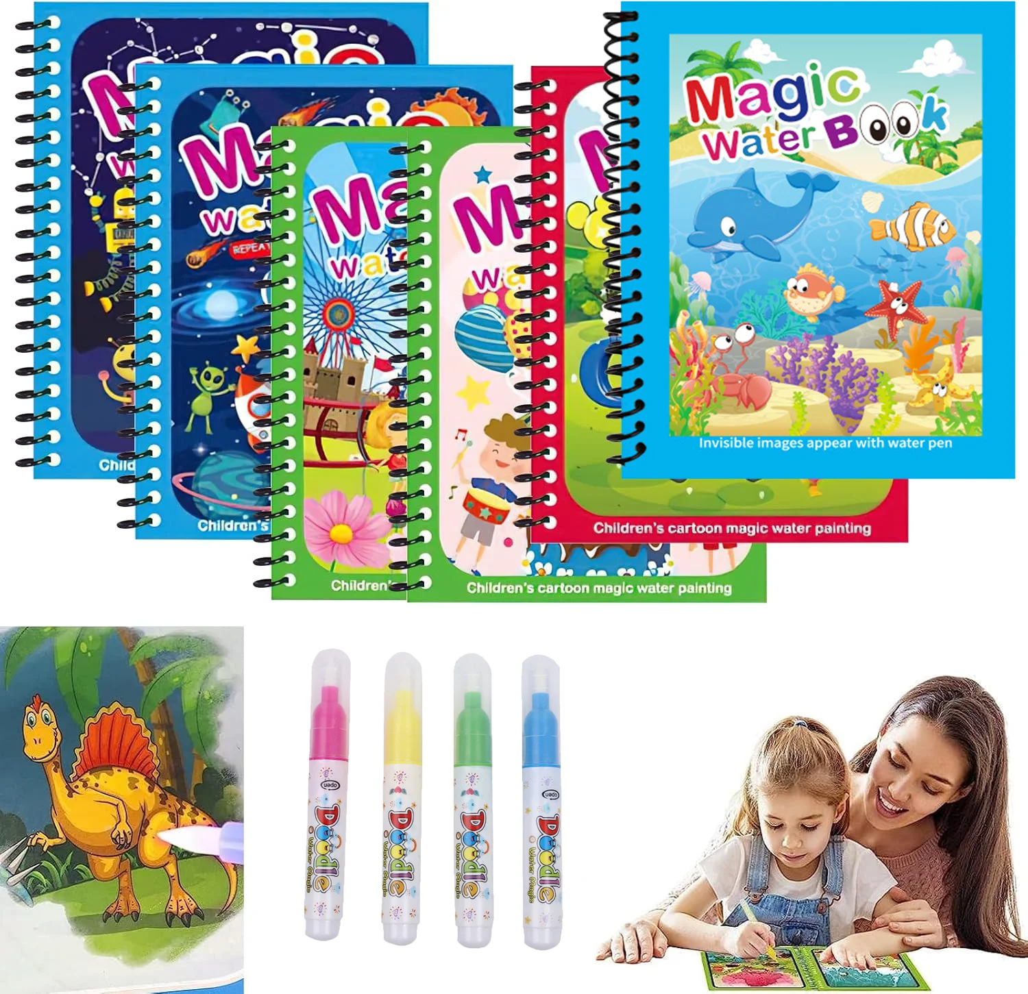 Wielorazowa książeczka do malo – Reusable Water Magic Coloring Book recenzja i cena