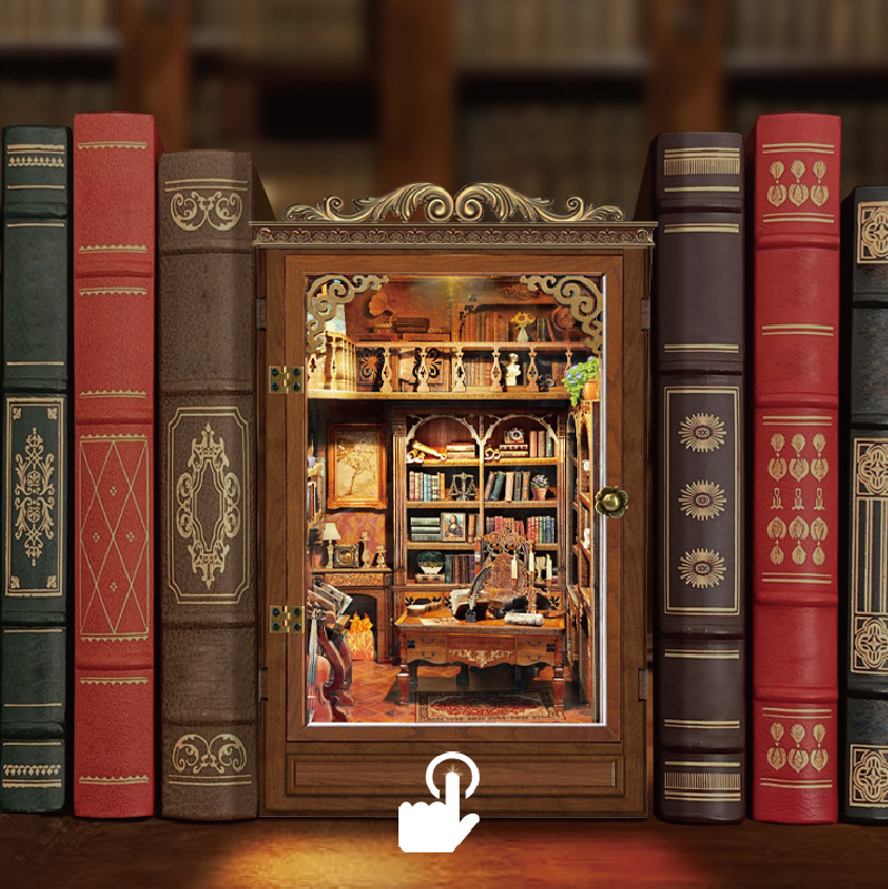 DIY Book Nook Shelf Insert Tim – Diy Wooden Book Nook Kit Shelf Insert recenzja i cena