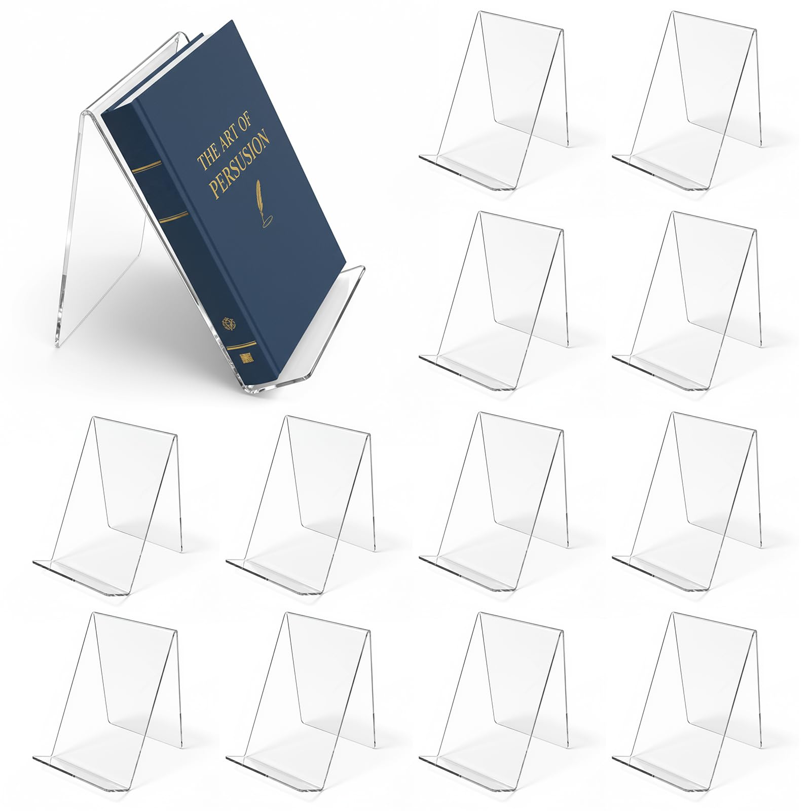12 sztuk akrylowych stojaków n – Clear Acrylic Book Stand Holder recenzja i cena