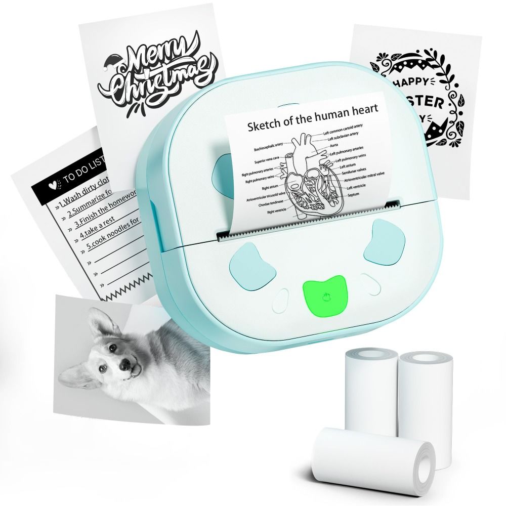 Mini drukarka do naklejek z 3  – Mini Pocket Thermal Printer Paper Roll recenzja i cena