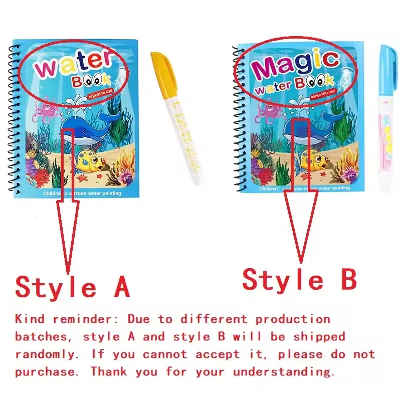 1 Książka + 1 Długopis Wielora – Reusable Water Magic Coloring Book recenzja i cena