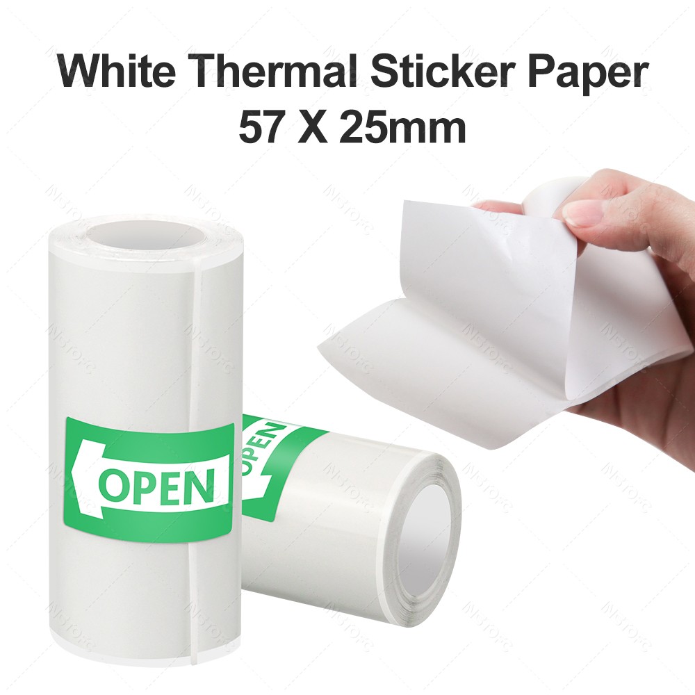 Papier samoprzylepny do druku  – Mini Pocket Thermal Printer Paper Roll recenzja i cena