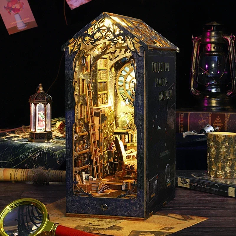 Retro DIY Drewniany Wkład do P – Diy Wooden Book Nook Kit Shelf Insert recenzja i cena