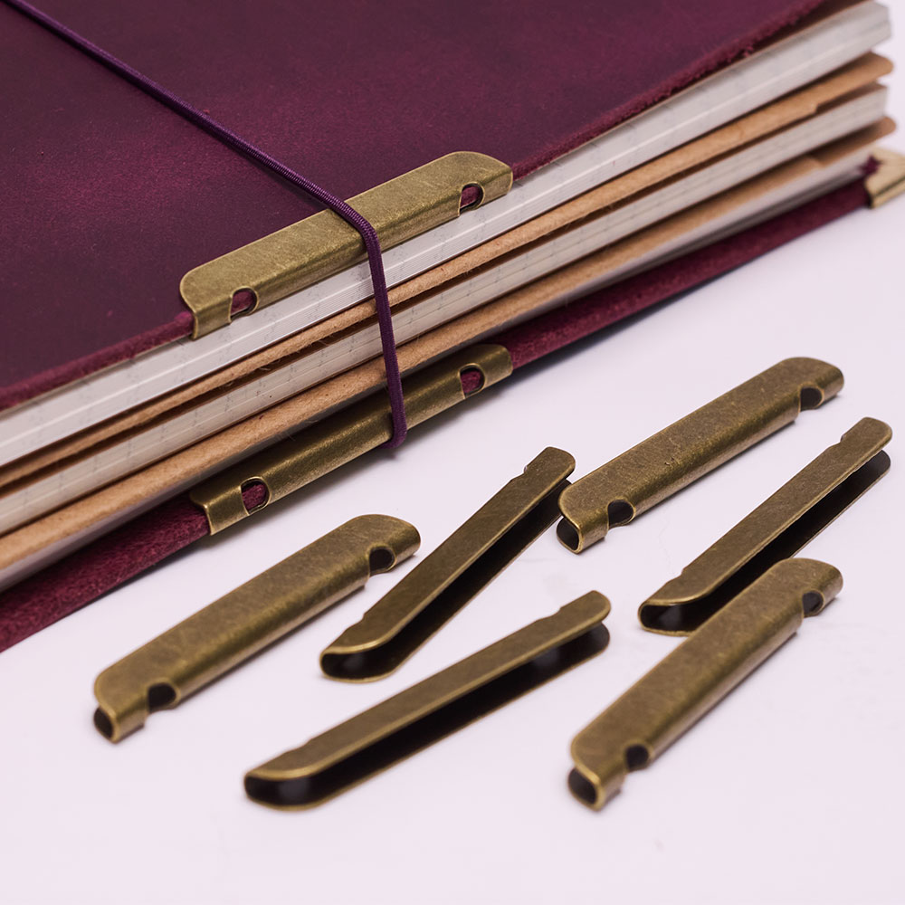 Skórzany notatnik z metalową o – Vintage Leather Journal Notebook recenzja i cena