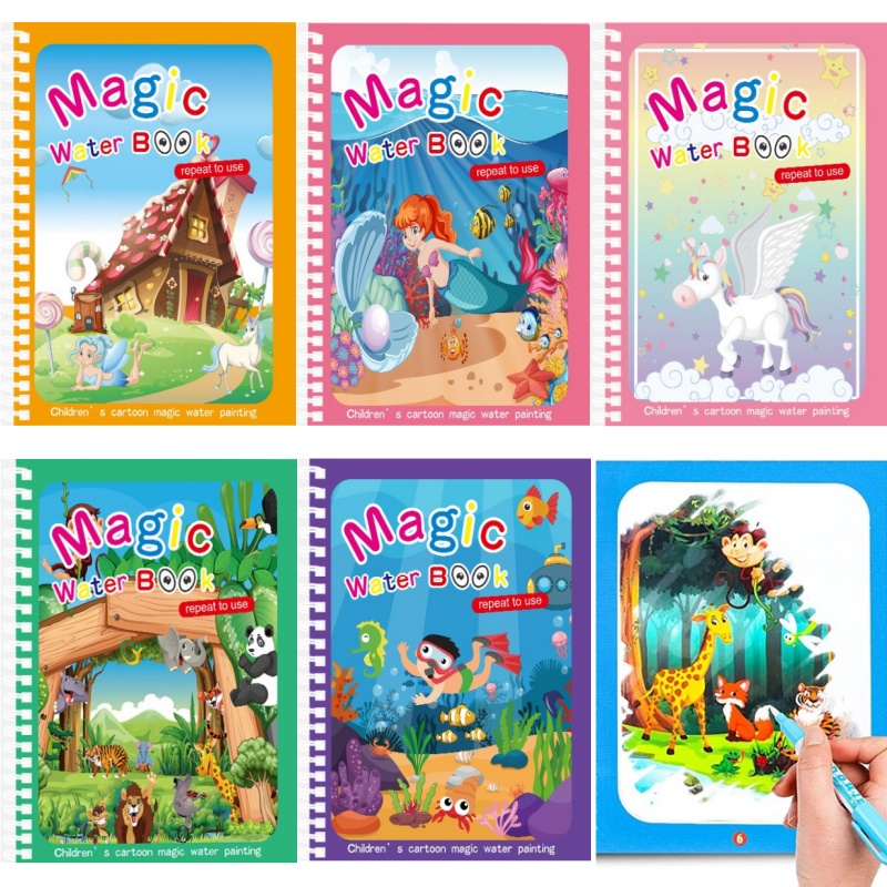 Magiczna książka do rysowania  – Reusable Water Magic Coloring Book recenzja i cena